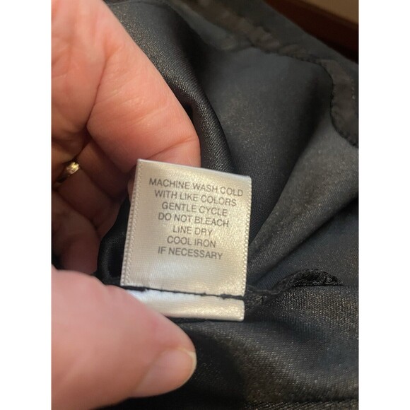 Christopher & Banks Black Midi Skirt Size 12 Mid Length - Picture 7 of 7